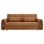 SCHLAFSOFA Cord, Feincord Rostfarben, Hellbraun  - Hellbraun/Rostfarben, KONVENTIONELL, Kunststoff/Textil (240/83/116cm) - Carryhome