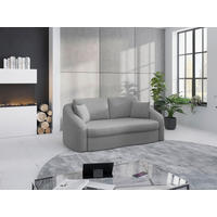 2,5-SITZER Mikrofaser Grau  - Schwarz/Grau, MODERN, Kunststoff/Textil (196/88/107cm) - Sit & More