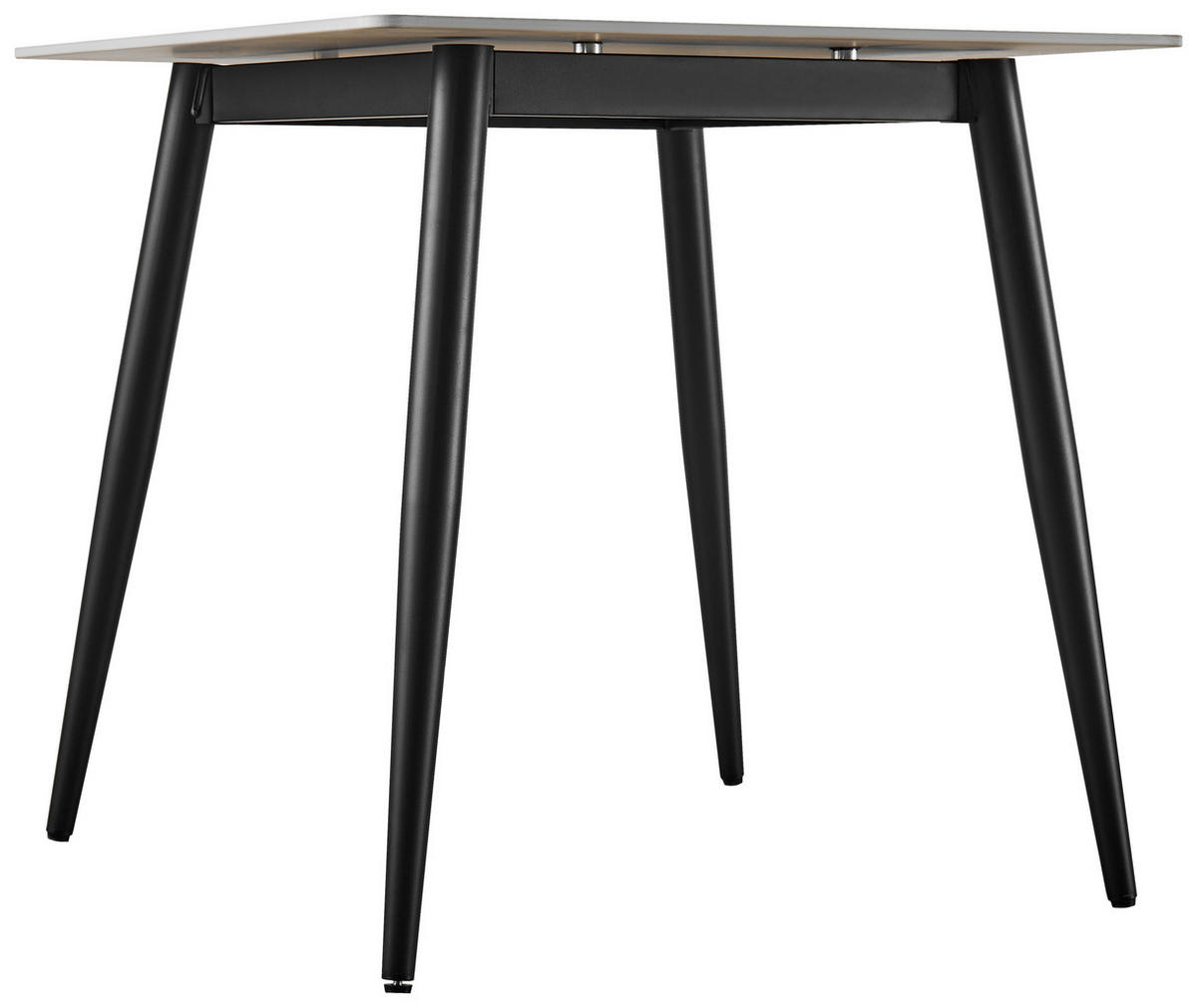 JÍDELNÍ STŮL, šedá, 75/75/75 cm - šedá/černá, Design, kov/keramika (75/75/75cm) - Ti'me