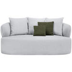 2-SITZER-SOFA in Chenille Hellgrau  - Hellgrau/Schwarz, MODERN, Kunststoff/Textil (177/86/105cm) - Hom`in