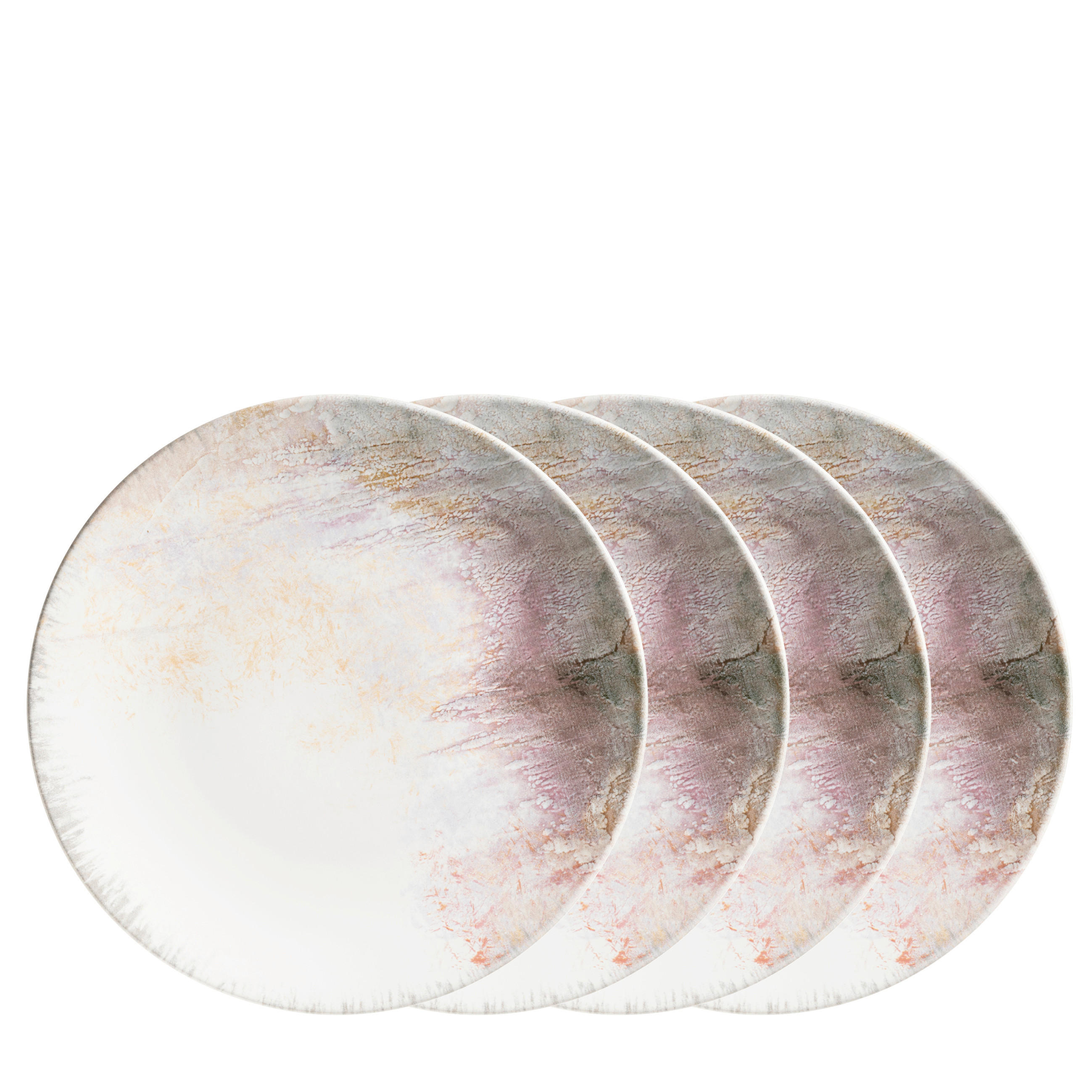 SPEISETELLERSET Lila, Weiß 26,5/2,9 cm AQUARELLIA LILA  - Lila/Weiß, Basics, Keramik (26,5/2,9cm) - Mäser