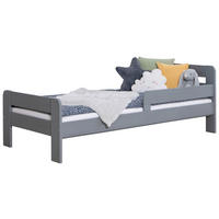 BETT 90/200 cm  in Hellgrau  - Hellgrau, MODERN, Holz/Textil (90/200cm) - MID.YOU