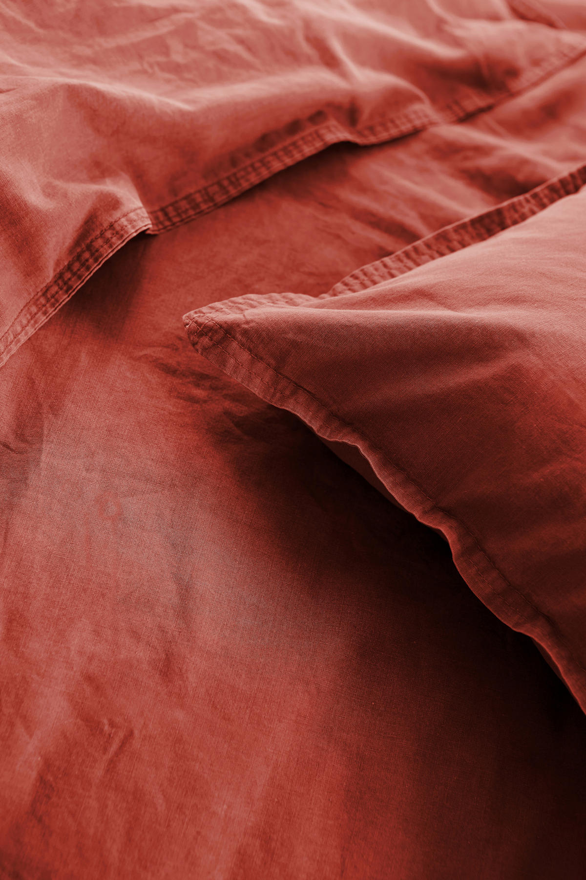 BETTWÄSCHE Renforcé 200/200 cm  - Rot, Basics, Textil (200/200cm)