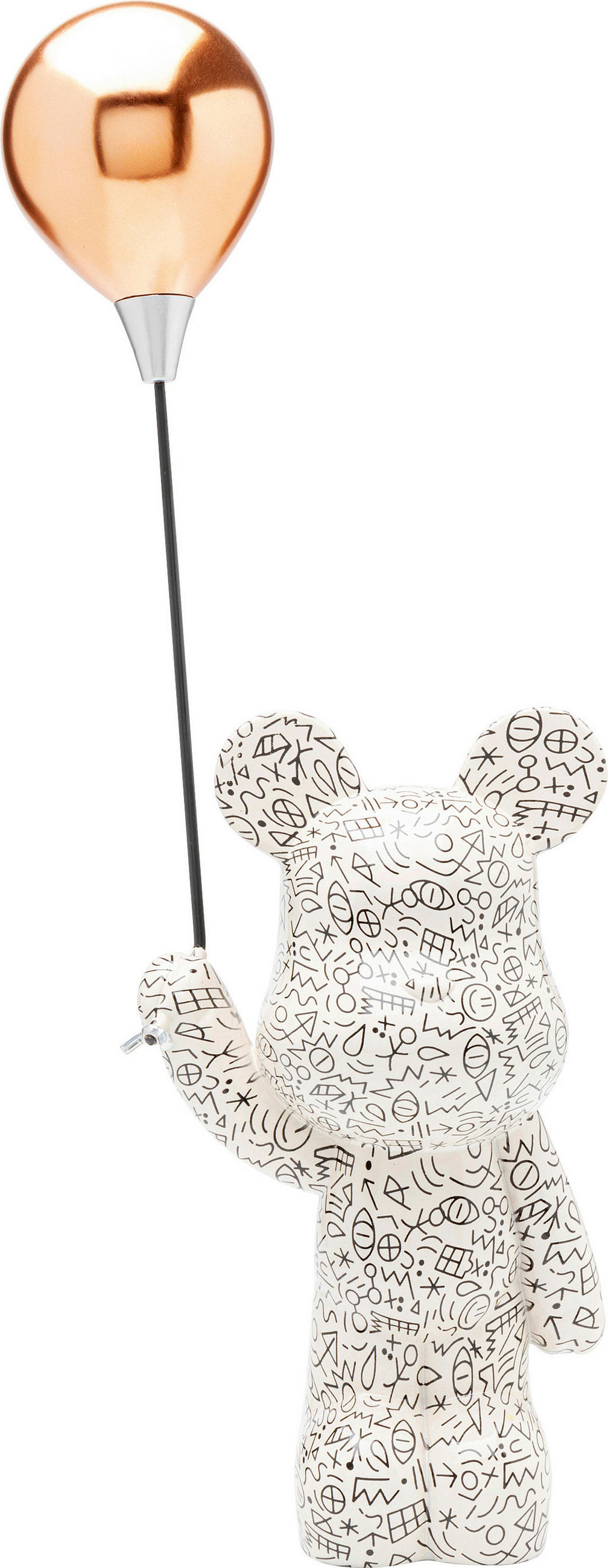 SKULPTUR - Goldfarben/Schwarz, Design, Glas/Kunststoff (18/60/11cm) - Kare-Design