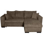 ECKSOFA in Webstoff Braun  - Braun, KONVENTIONELL, Holz/Textil (170/235cm) - Carryhome