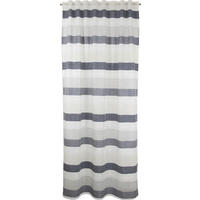 FERTIGVORHANG  halbtransparent  140/245 cm   - Hellgrau/Weiß, Basics, Textil (140/245cm)