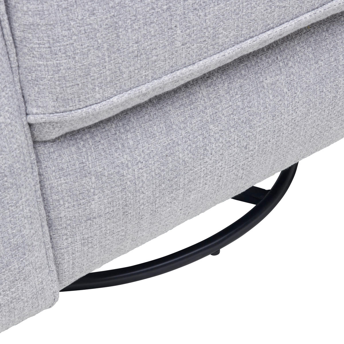 FERNSEHSESSEL in Webstoff Weiss  - Weiss/Schwarz, Konventionell, Kunststoff/Textil (94/102/100cm) - Livetastic