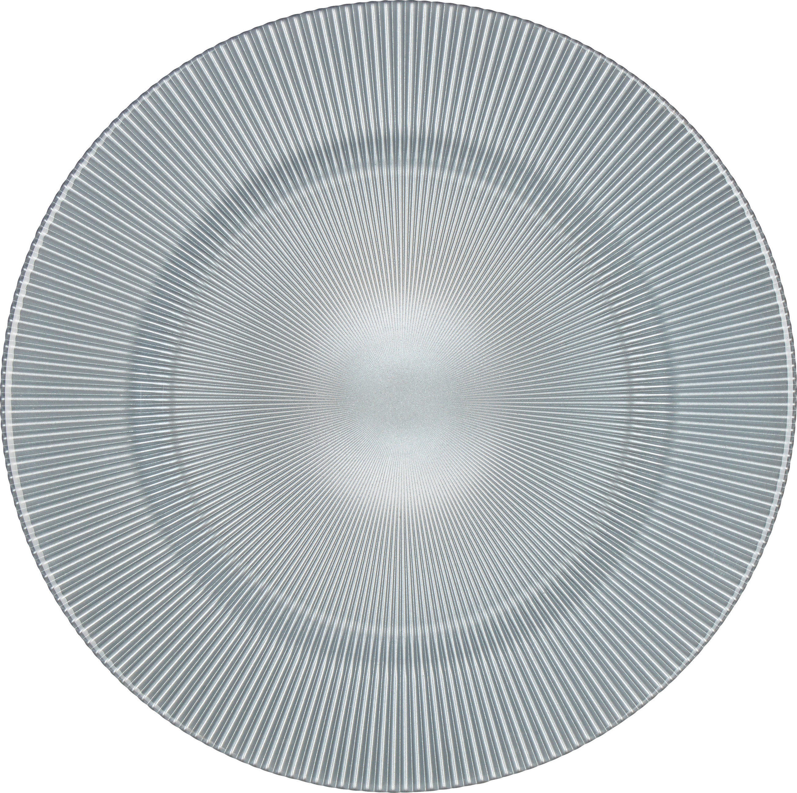 PLATZTELLER 34 cm  - Hellgrau, KONVENTIONELL, Glas (34cm) - Novel