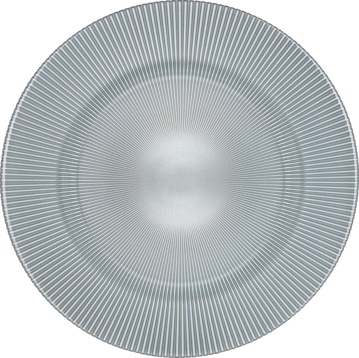 PLATZTELLER 34 cm  - Hellgrau, Konventionell, Glas (34cm) - Novel