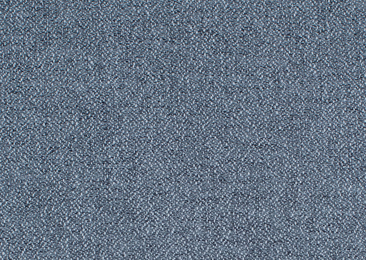 ECKSOFA in Webstoff Blau  - Blau/Silberfarben, Design, Textil/Metall (226/257cm) - Xora