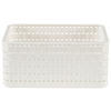 KOŠ bílá - bílá, Basics, plast (28/18,5/12,6cm) - Rotho