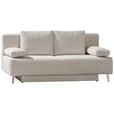 SCHLAFSOFA Spicy in Cord Beige  - Beige, MODERN, Textil/Metall (193/85/88cm) - Novel