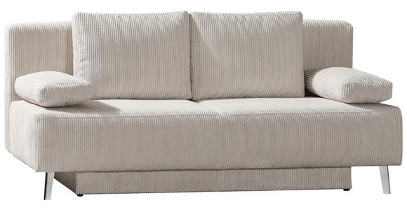 SCHLAFSOFA Spicy in Cord Beige  - Beige, MODERN, Textil/Metall (193/85/88cm) - Novel
