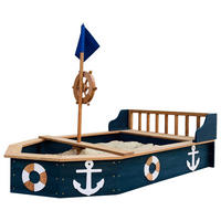 SANDKASTEN  - Anthrazit/Braun, KONVENTIONELL, Holz (153/100/90cm) - Ambia Garden