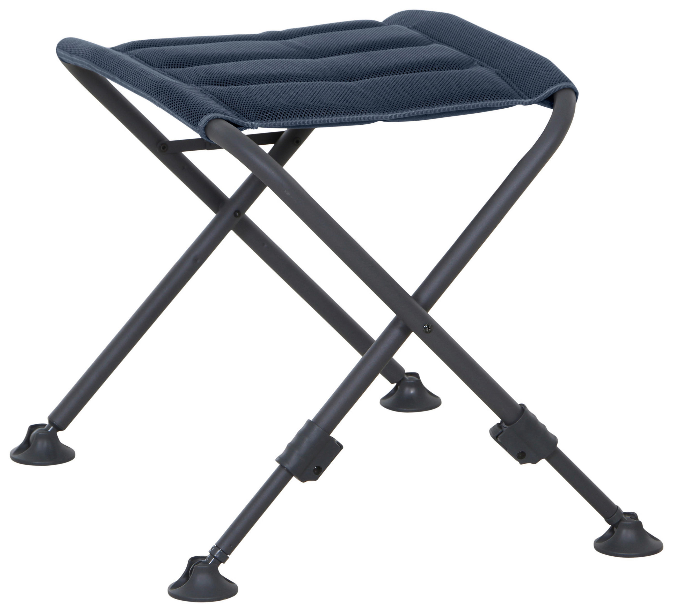 CAMPINGHOCKER in  - Anthrazit/Dunkelblau, KONVENTIONELL, Textil/Metall (66/47/52cm) - Siena Garden