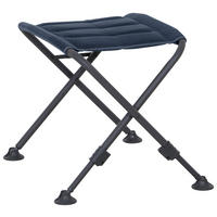 CAMPINGHOCKER in  - Anthrazit/Dunkelblau, KONVENTIONELL, Textil/Metall (66/47/52cm) - Siena Garden