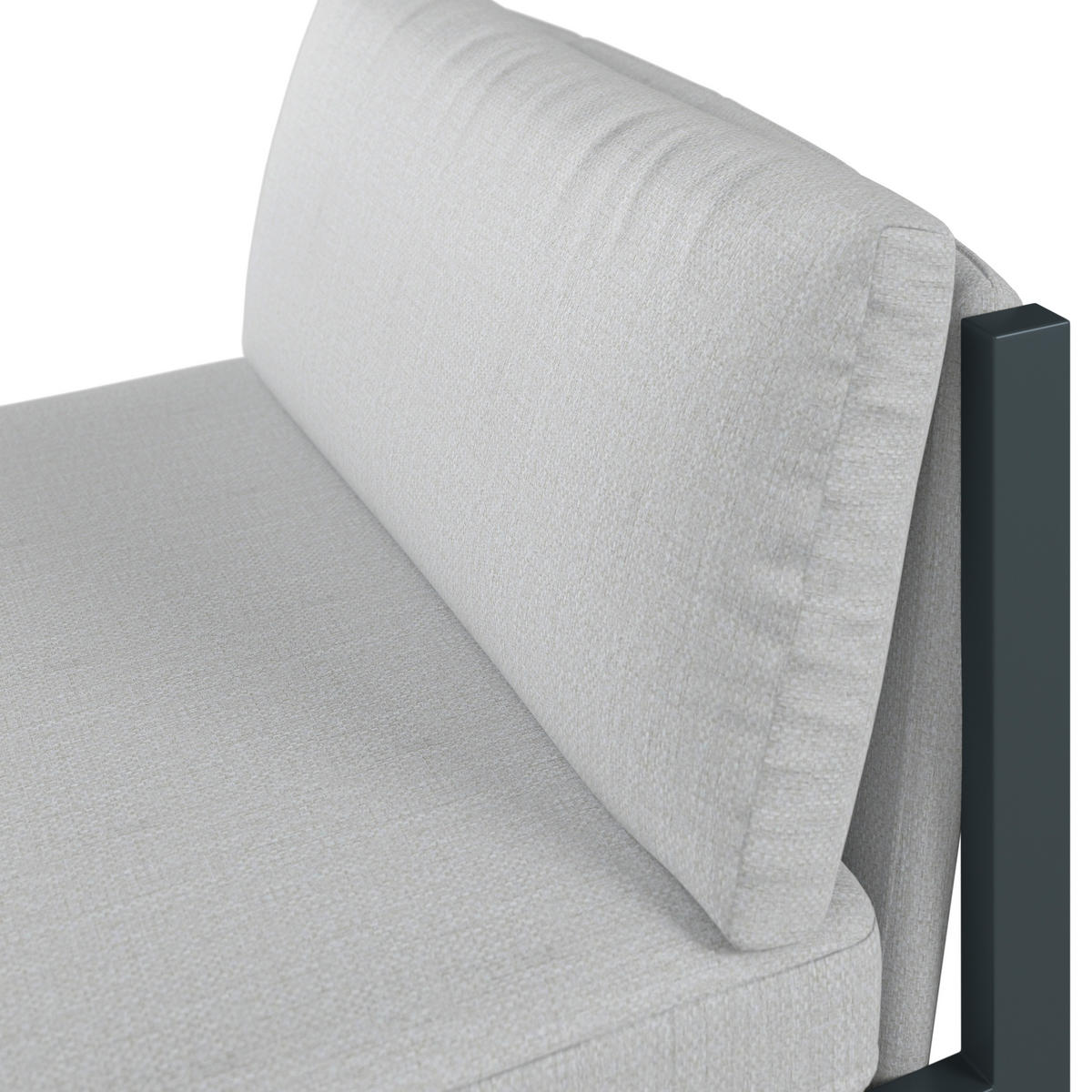 LOUNGEMITTELTEIL  - Anthrazit/Grau, Design, Textil/Metall (80/73/76cm) - Dieter Knoll