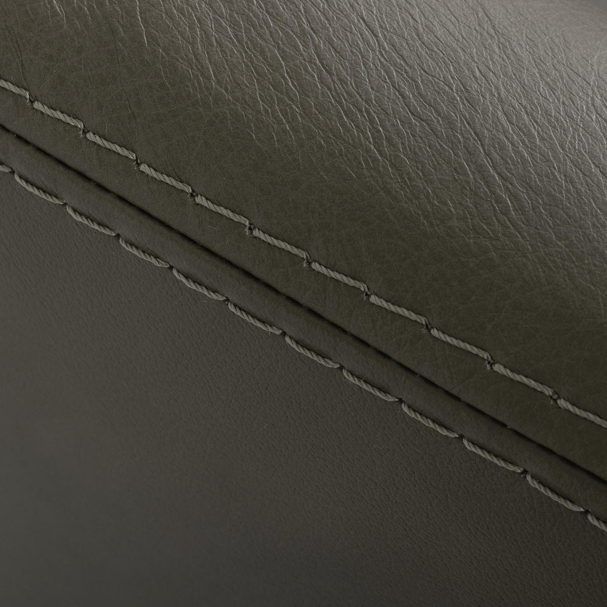 SESSEL in Echtleder Grau  - Schwarz/Grau, Design, Leder/Metall (67/87/74cm) - Livetastic