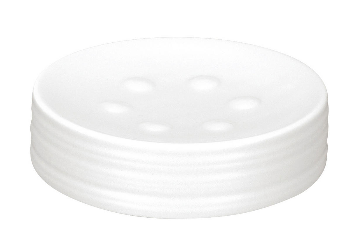 SEIFENSCHALE - Weiß, Design, Keramik (11,6/2,5cm) - Kleine Wolke