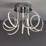 LED-DECKENLEUCHTE - Chromfarben, Design, Kunststoff/Metall (56/35cm) - Ambiente