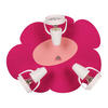 KINDERDECKENLEUCHTE Blume 39/33/16 cm  - Pink/Rosa, Basics, Holzwerkstoff/Kunststoff (39/33/16cm)