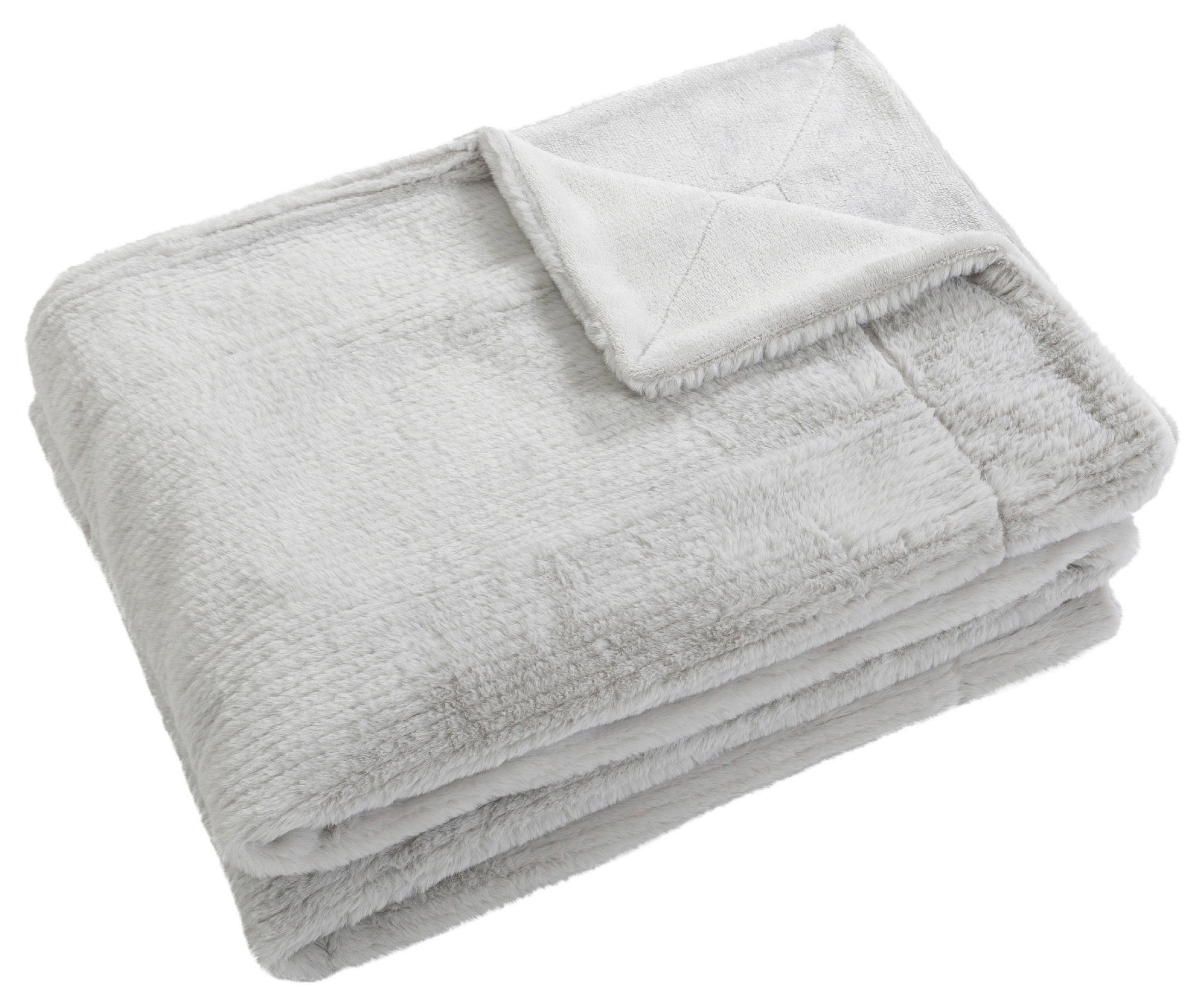 DECKE Rabbit Stripes 150/200 cm  - Grau, Basics, Textil (150/200cm) - Novel