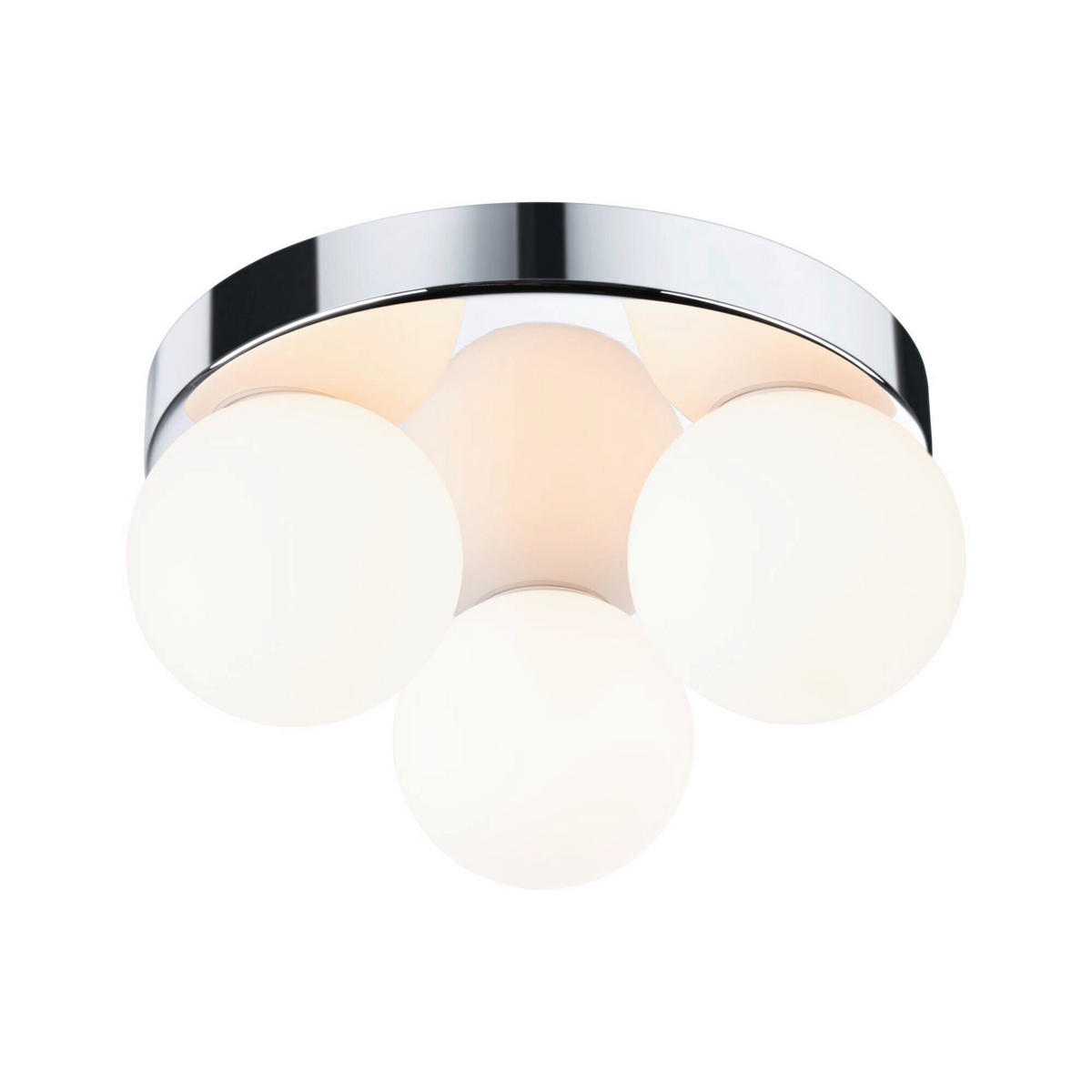 BADEZIMMER-WANDLEUCHTE Gove 22,0/10,0 cm   - Chromfarben/Weiß, Basics, Glas/Metall (22,0/10,0cm) - Paulmann