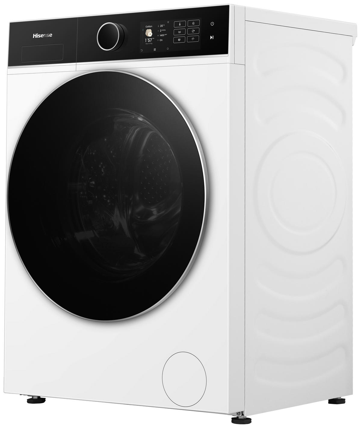WASCHTROCKNER WD5I1045BWQ  - Schwarz/Weiß, Basics, Glas/Kunststoff (59,5/84,5/55cm) - Hisense