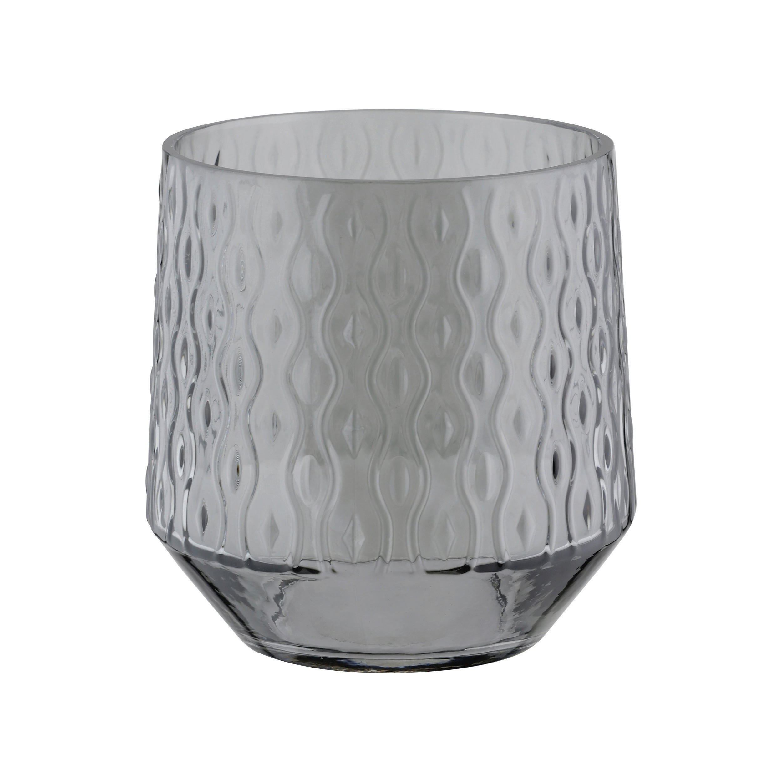 WINDLICHT - Grau, LIFESTYLE, Glas (14,3/14,3cm)