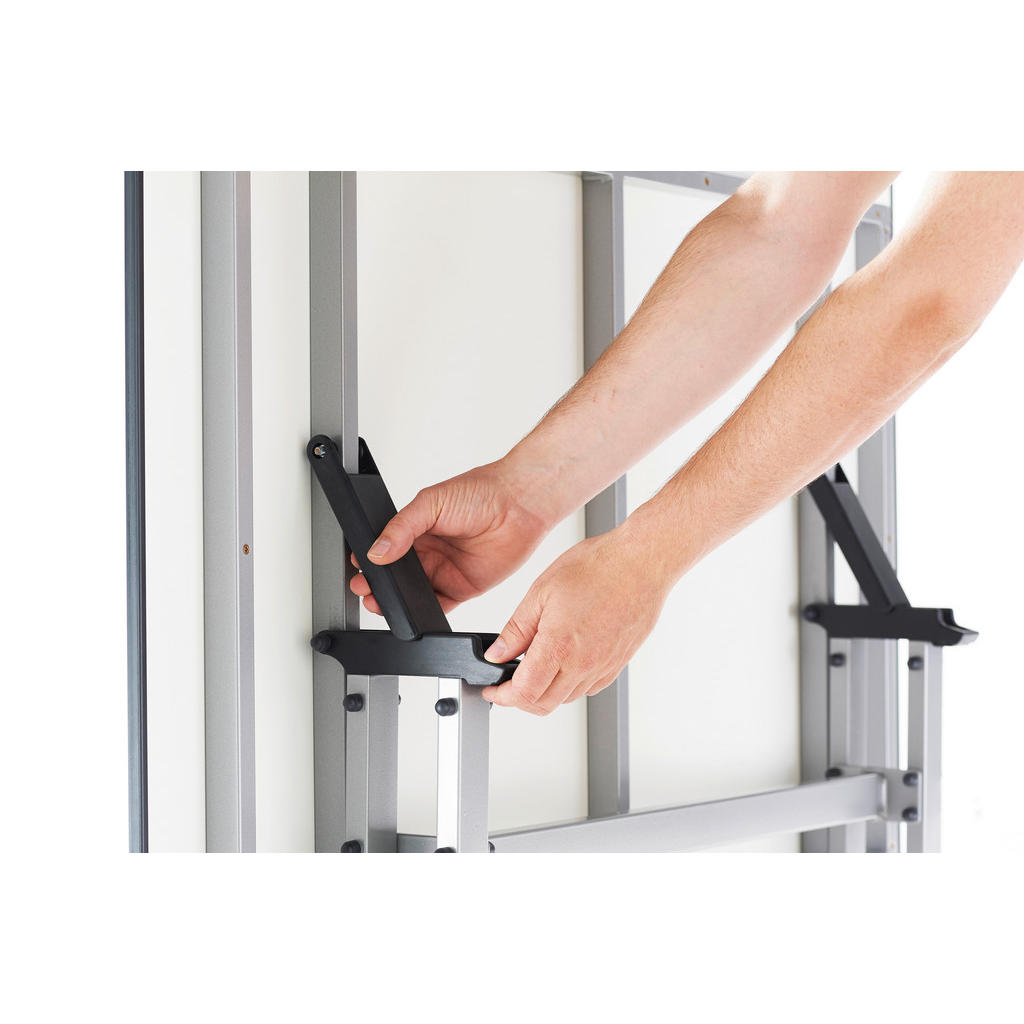 Thumbnail - Sieger Gartenklapptisch, Anthrazit, Grau, Schiefer, Metall, Holzwerkstoff, rechteckig, Kufe, Flachrohr, 80x73x120 cm, kl...