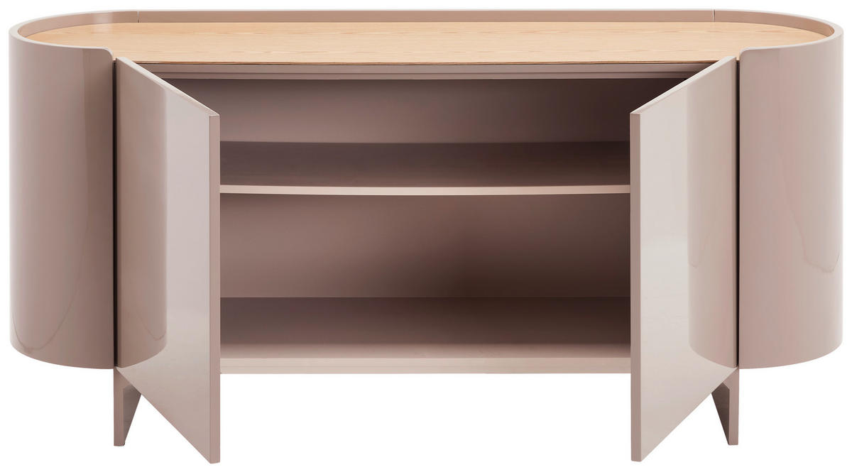 SIDEBOARD 160/75/45 cm Kaschmir  - Kaschmir/Eichefarben, Design, Holz/Holzwerkstoff (160/75/45cm) - Novel