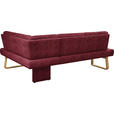 ECKBANK 280/174 cm  in Rot, Eichefarben  - Eichefarben/Rot, Design, Holz/Textil (280/174cm) - Dieter Knoll