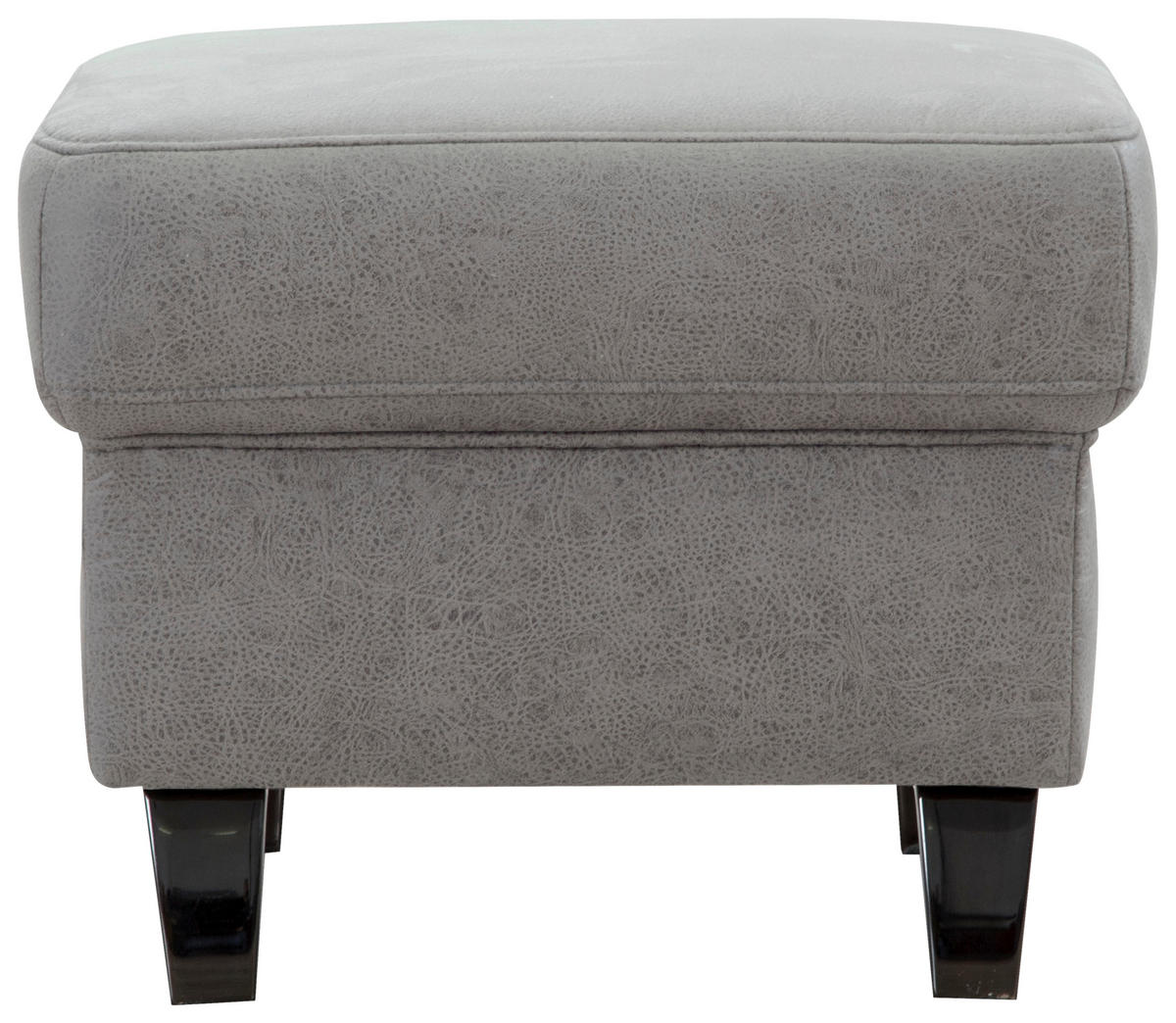 HOCKER in Textil Hellgrau  - Hellgrau/Schwarz, KONVENTIONELL, Textil/Metall (58/48/58cm) - Sit & More