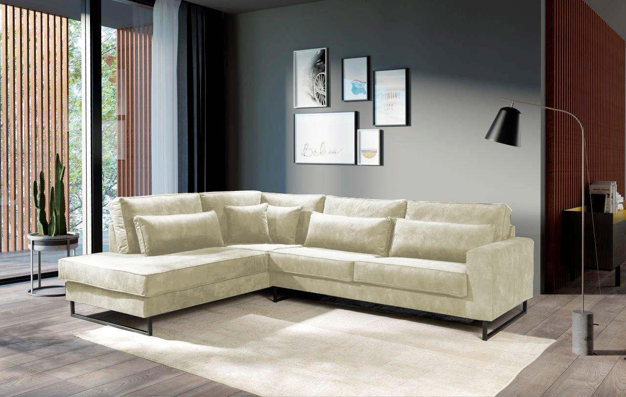 Livetastic ROHOVÁ SEDAČKA, textil, kompozitní dřevo, béžová