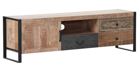 LOWBOARD in 165/50/43 cm - Schwarz/Braun, Design, Holz/Holzwerkstoff (165/50/43cm) - Landscape