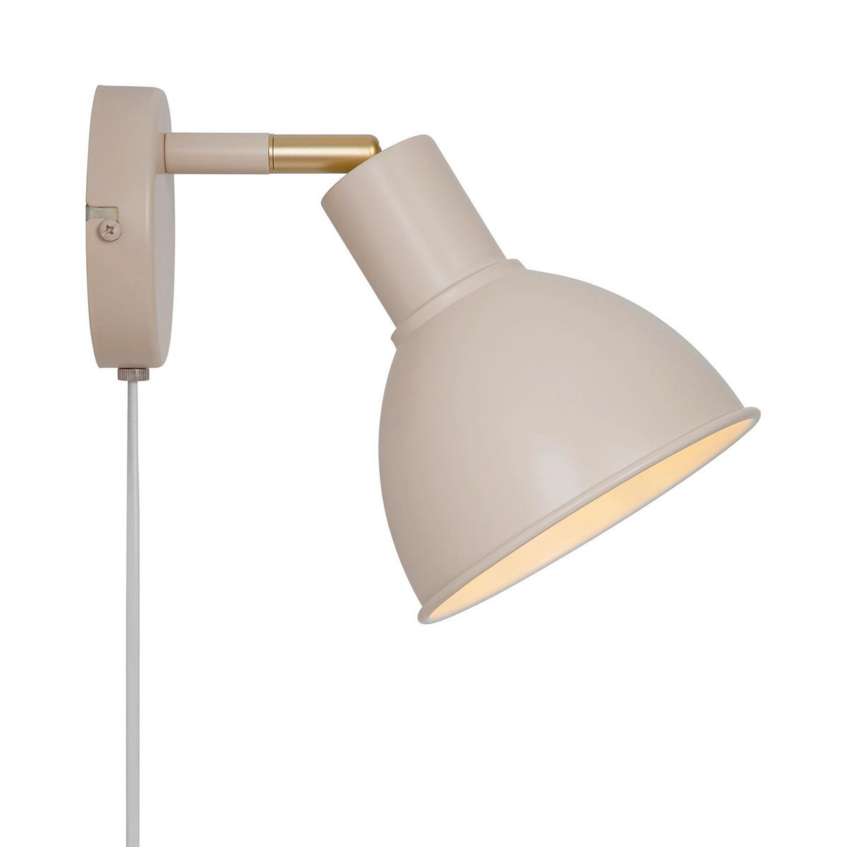WANDLEUCHTE Pop 20/15.5/19 cm  - Beige, Design, Metall (20/15.5/19cm) - Nordlux