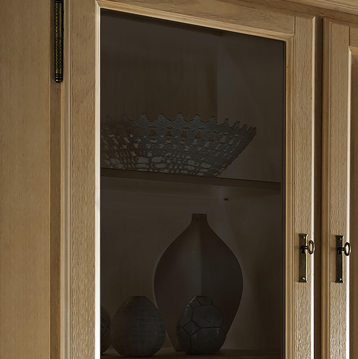 WOHNWAND 4-teilig  in Beige  396/217/47 cm  - Beige, Design, Holz (396/217/47cm) - Livetastic