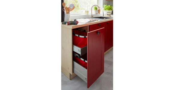 EINBAUKÜCHE - Rot, Design, Holzwerkstoff - Dieter Knoll