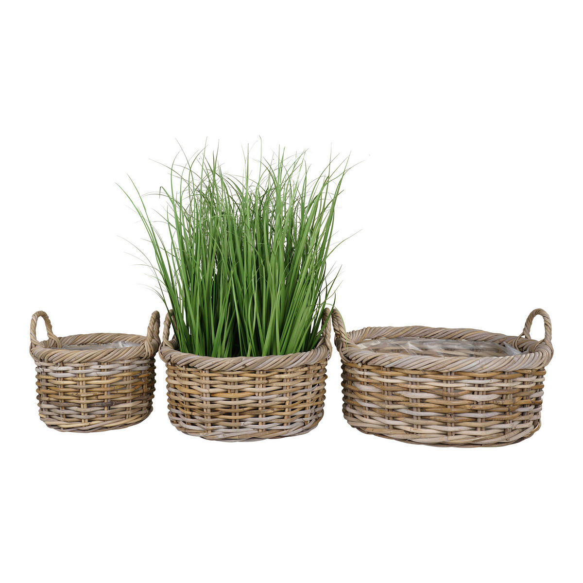 KORGSET - klar/ljusbrun, Basics, trä/plast (50/28/50cm) - Ambia Home