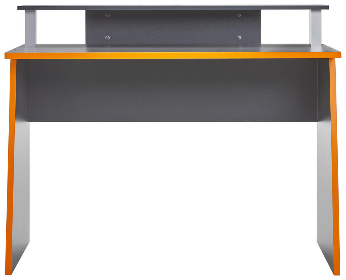 GAMINGTISCH 93/50/117 cm  in Anthrazit, Orange  - Anthrazit/Orange, MODERN, Holzwerkstoff (93/50/117cm) - Livetastic