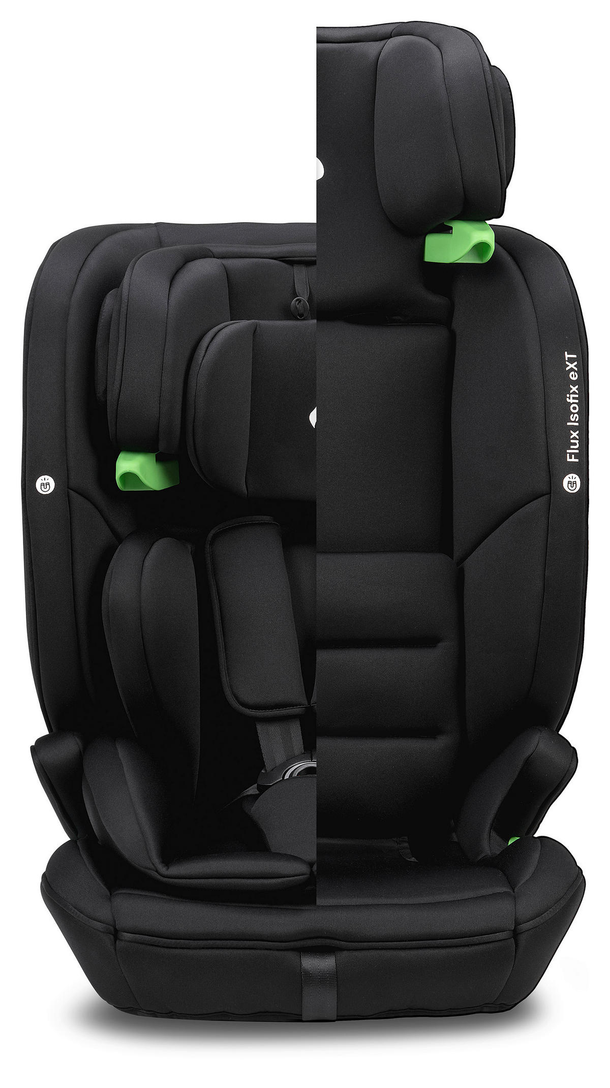 KINDERAUTOSITZ Flux Isofix eXT  - Schwarz, Basics, Textil (47/44/61,5cm) - Osann