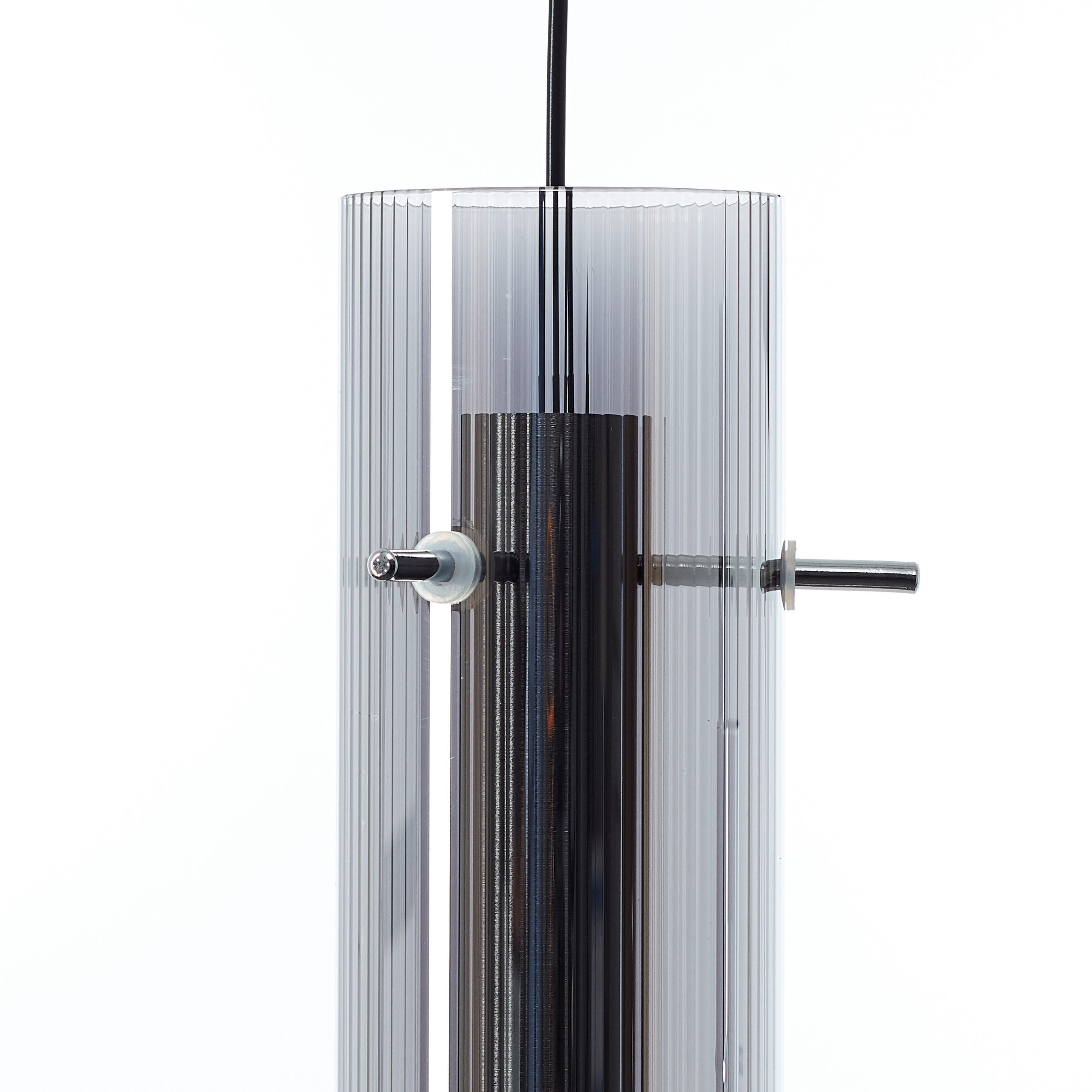 HÄNGELEUCHTE 90/8,5/150 cm  - Chromfarben, Design, Glas/Metall (90/8,5/150cm) - Brilliant