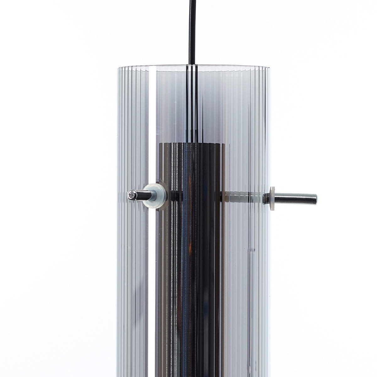 HÄNGELEUCHTE Henriette 90/8,5/150 cm   - Chromfarben, Design, Glas/Metall (90/8,5/150cm) - Brilliant