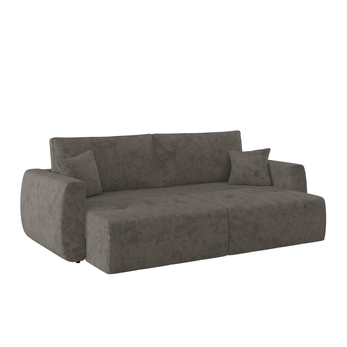 SCHLAFSOFA  mit Stoffauswahl Webstoff Anthrazit  - Anthrazit/Schwarz, MODERN, Holz/Textil (245/74-90/104cm) - MID.YOU