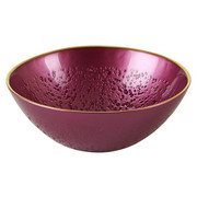 MISKA - barvy zlata/fialová, Lifestyle, sklo (16/6cm) - Ambia Home