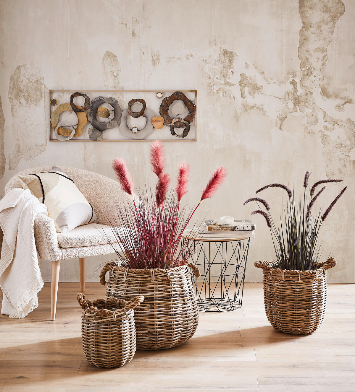 WANDDEKO Metall  - Multicolor, LIFESTYLE, Metall (89,5/31/4cm) - Ambia Home