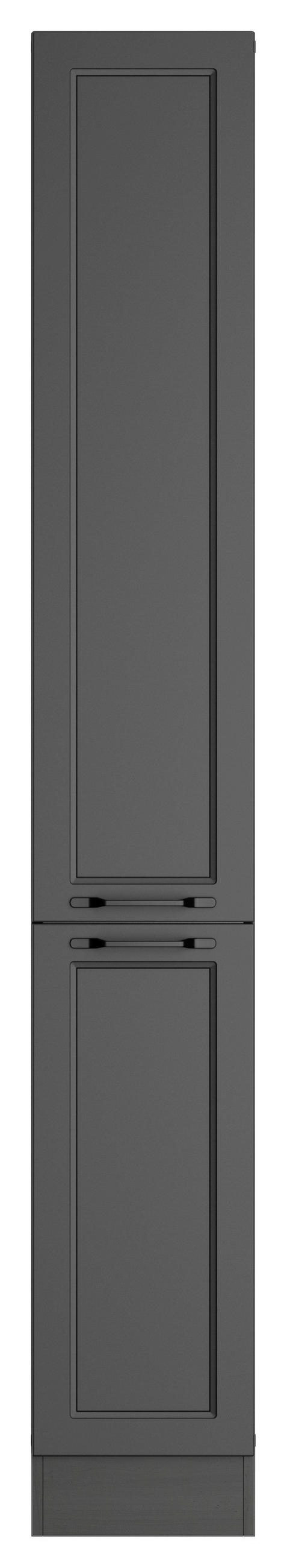 SKÅP MED UTDRAGSFUNKTION 30/200/60 cm  i grå  - svart/grå, Lifestyle, metall/trämaterial (30/200/60cm) - Held