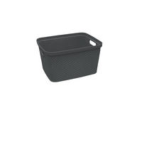 ÚLOŽNÝ BOX, plast - tmavě šedá, Basics, plast (21,5/27/15cm) - Homeware