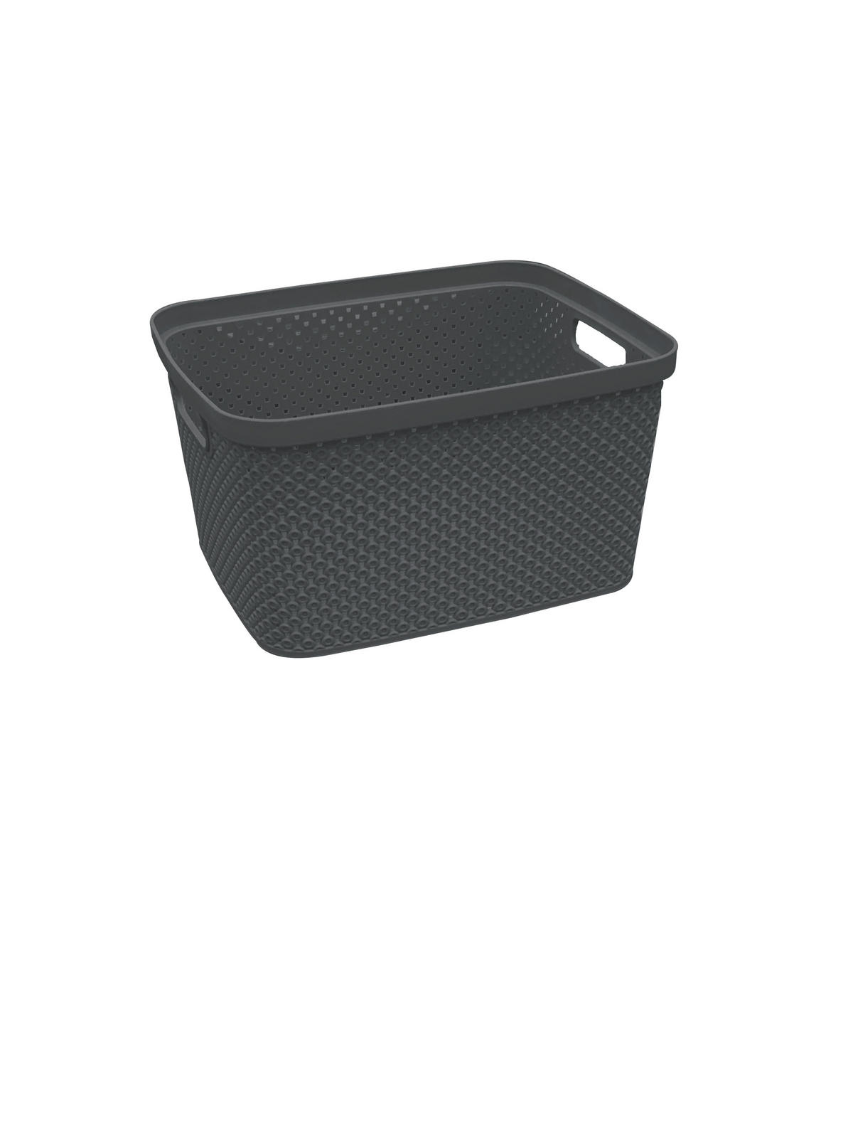 ÚLOŽNÝ BOX, plast - tmavě šedá, Basics, plast (21,5/27/15cm) - Homeware