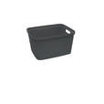 AUFBEWAHRUNGSBOX    21,5/27/15 cm  - Dunkelgrau, Basics, Kunststoff (21,5/27/15cm) - Homeware